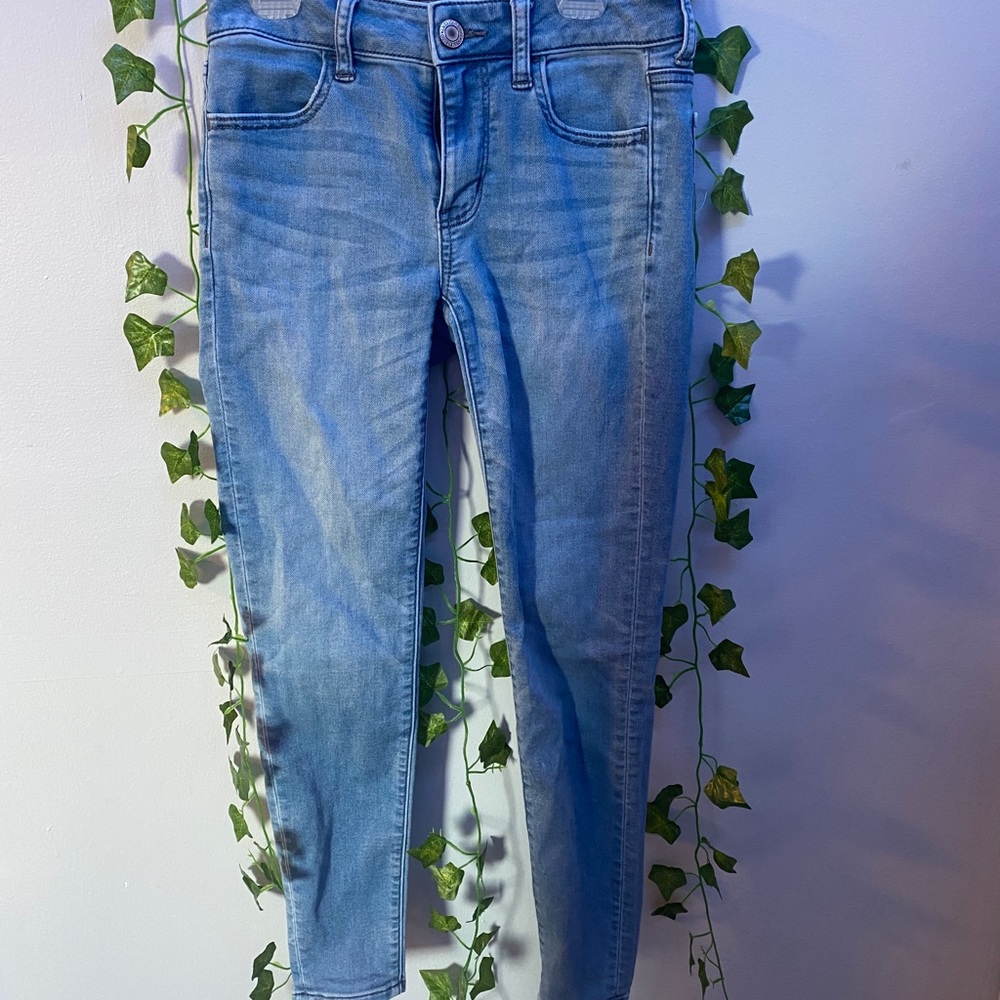 american eagle straight leg skinny jeans/jeggings